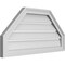 Ekena Millwork Octagonal Top Surface Mount PVC Gable Vent w/ 2"W x 1-1/2"P Brickmould Frame, 32"W x 16"H GVPOT32X1602SF - alternate 2